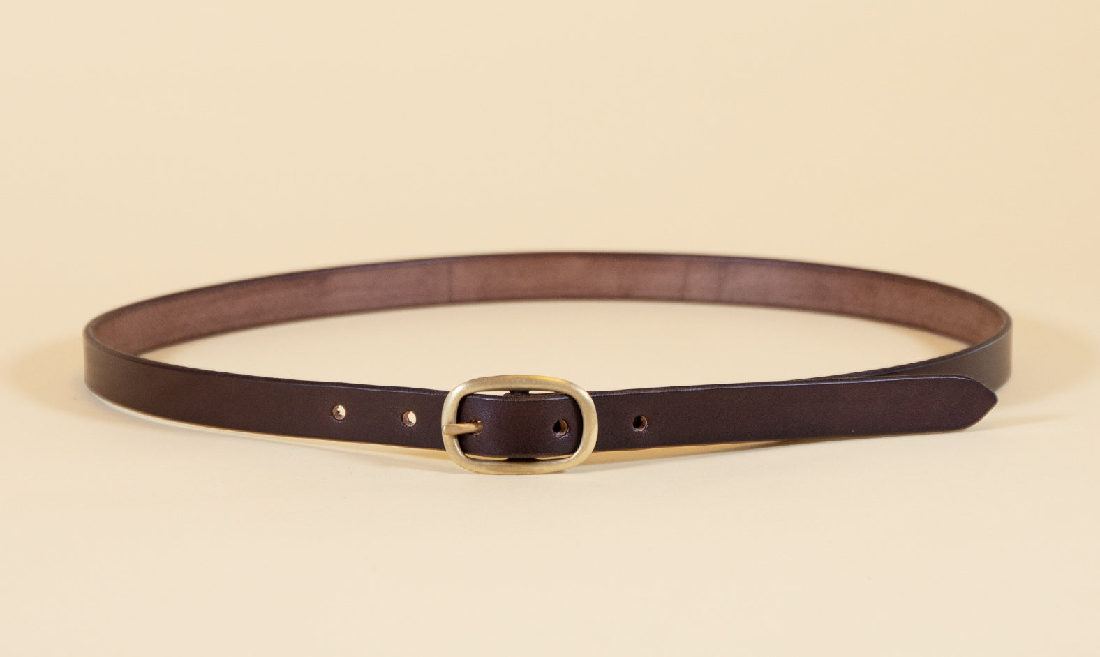 Worth Genuine Leather Belt Large Oval Buckle Hickory Brown Size Small Antique Oval Buckle Genuine Full Grain Leather Casual Jean  main image 4